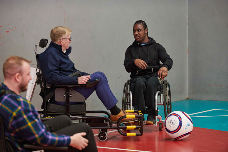 SLSL Powerchair Football at Waterfront, Woolwich